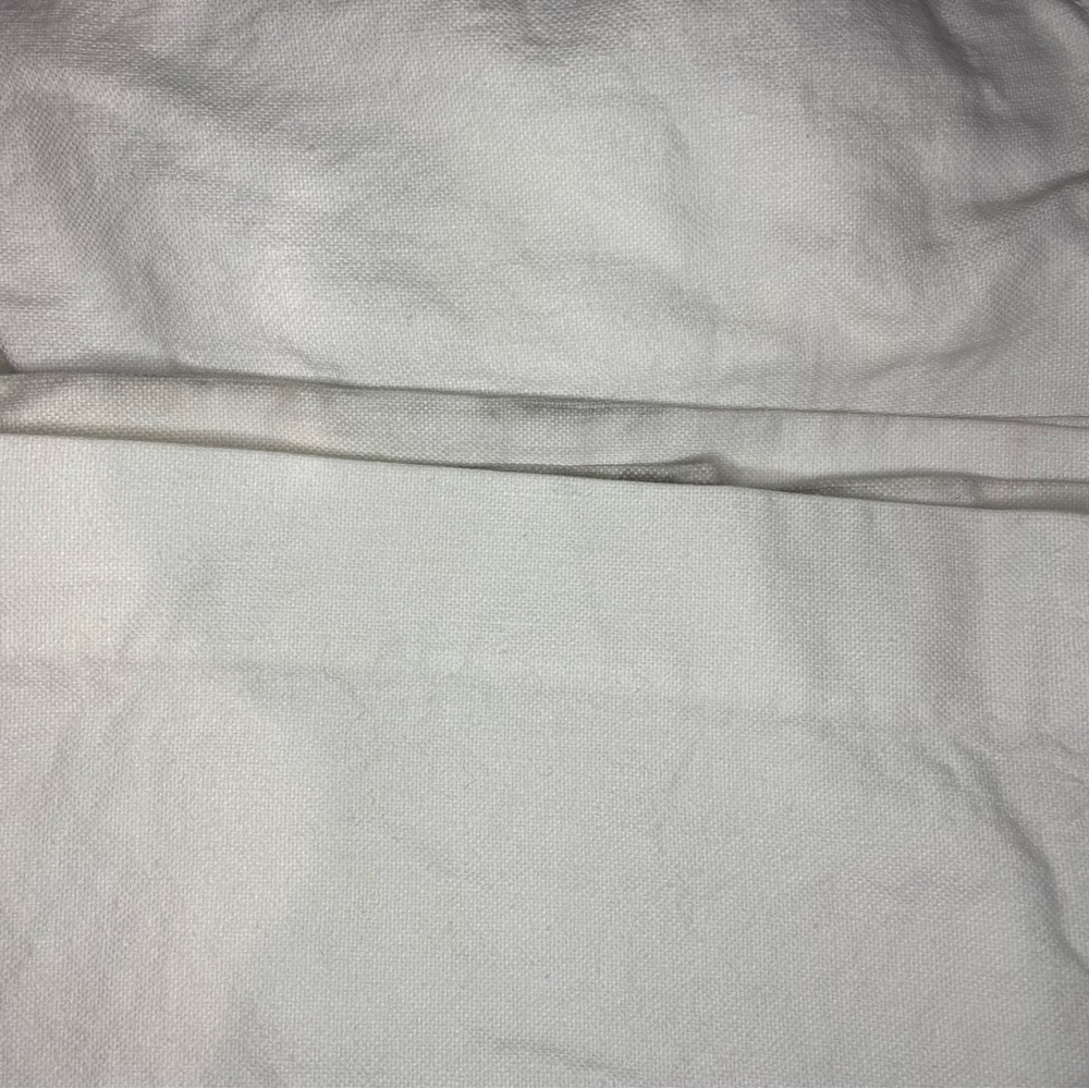 White J Crew Linen Wide Leg Pants Women's Size 12 #5084 - Picture 10 of 11